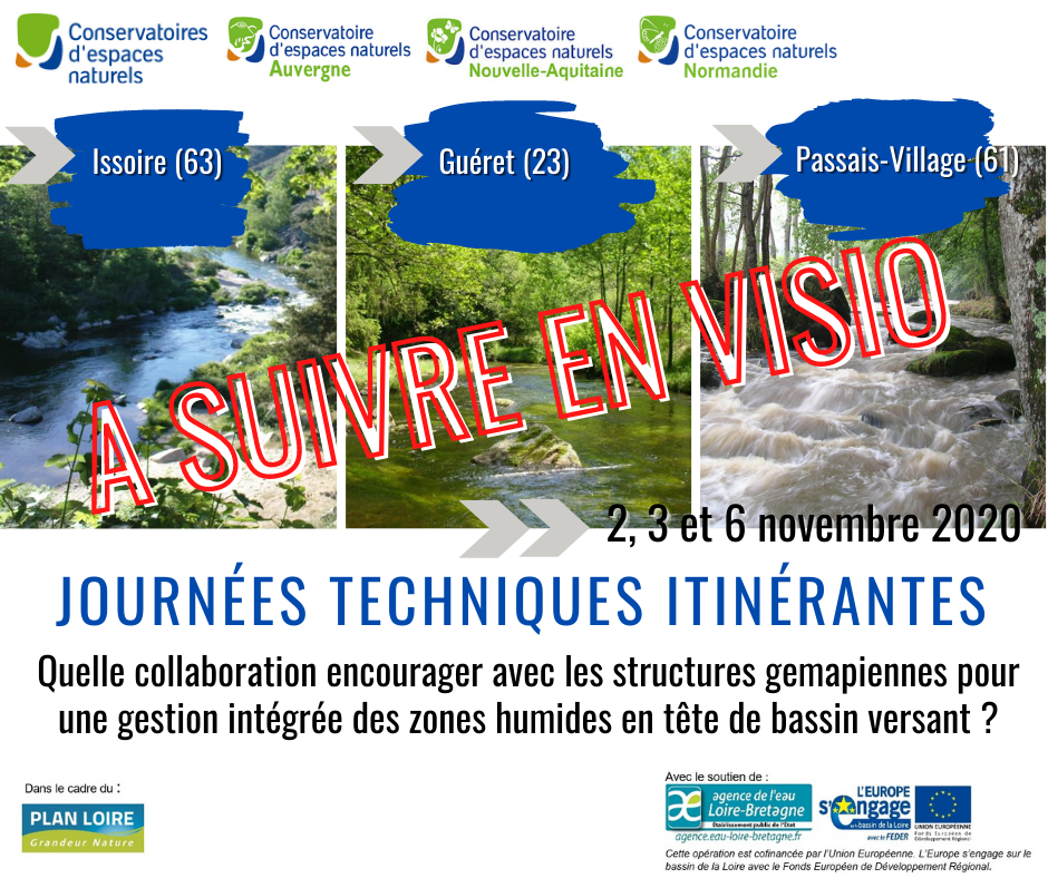 Journées techniques : « Quelle(s) collaboration(s) encourager entre gestionnaires et structures Gemapiennes pour une gestion intégrée des zones humides en tête de bassin versant ? »