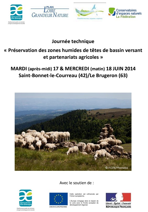 Journées techniques : « Préservation des zones humides de têtes de bassin versant et partenariats agricoles »