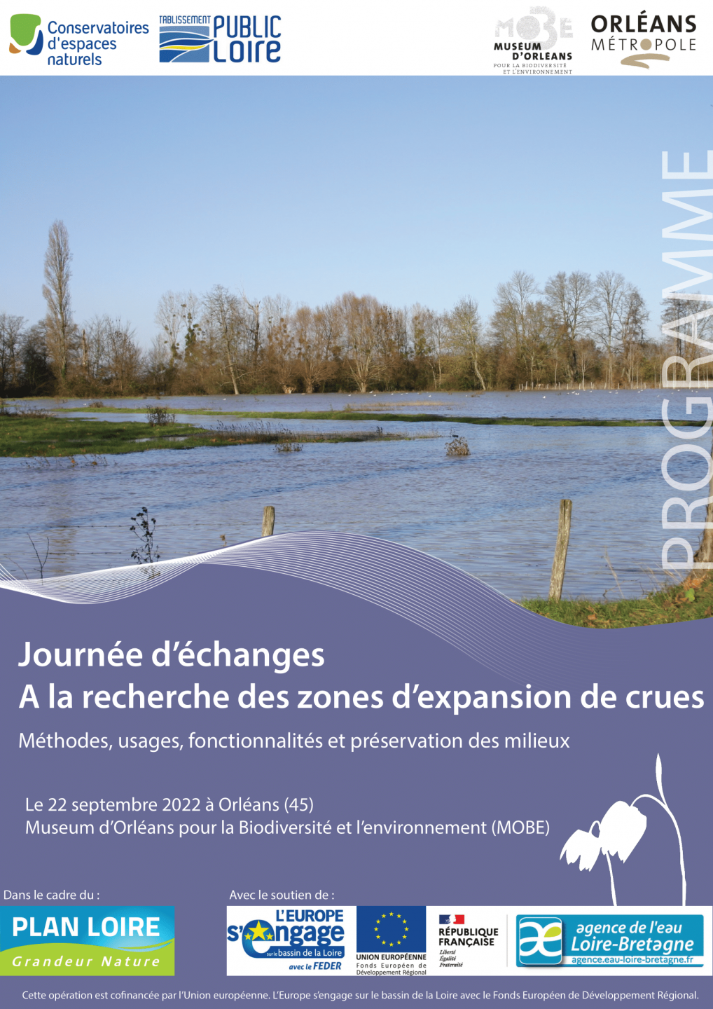 Journée d’échanges : « À la recherche des zones d’expansion de crues – Méthodes, usages, fonctionnalités et préservation des milieux »