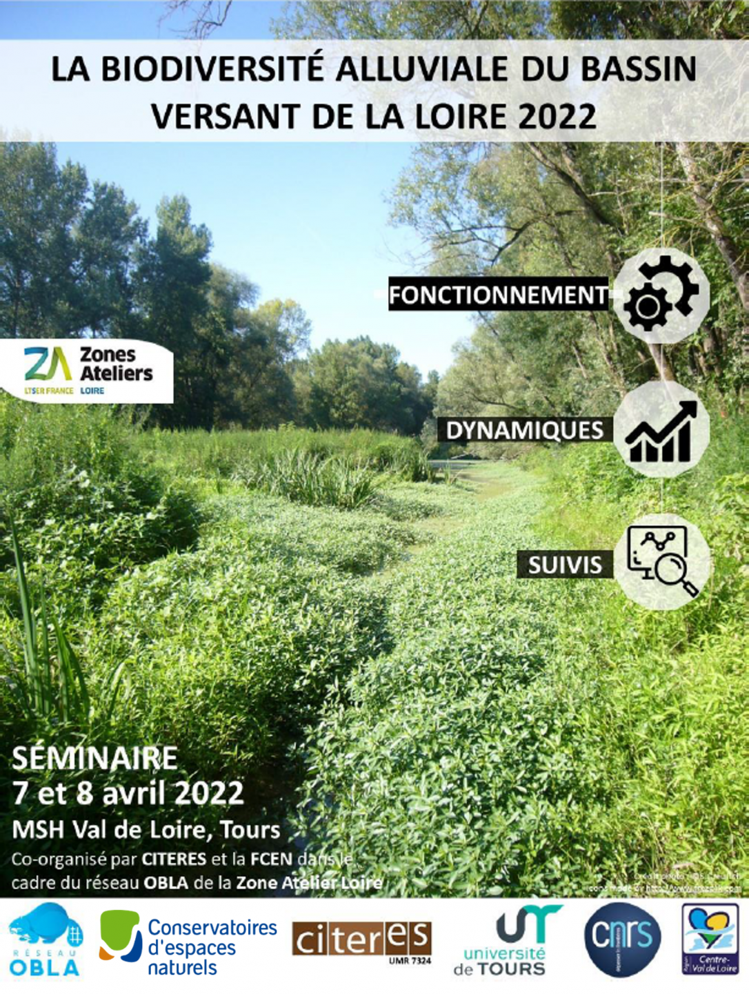 Séminaire : « La biodiversité alluviale du bassin versant de la Loire – fonctionnement, dynamiques et suivis »